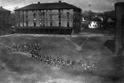 Drills looking from Barracks No. 1