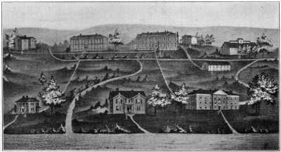 Lithograph of the campus