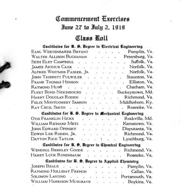 1919 Commencement Page 6