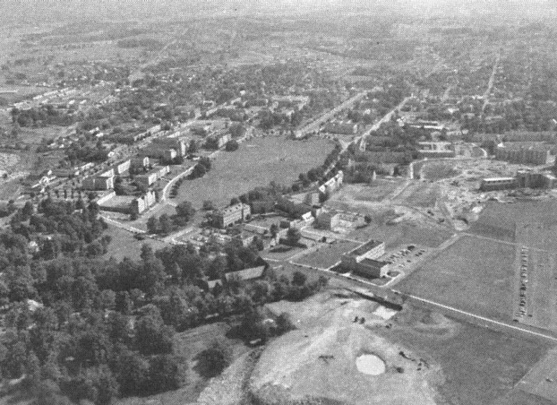 Campus aerial from the west