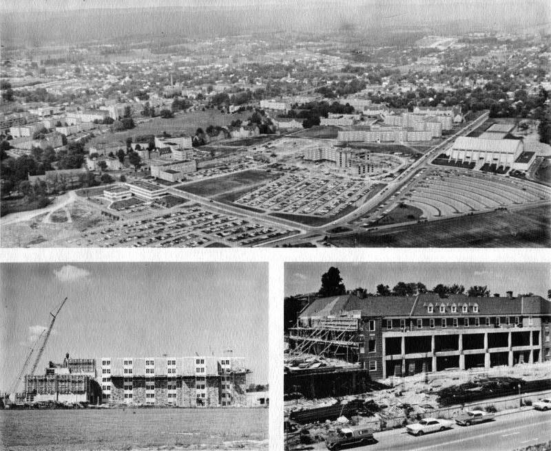 Aerial and Construction Views of campus