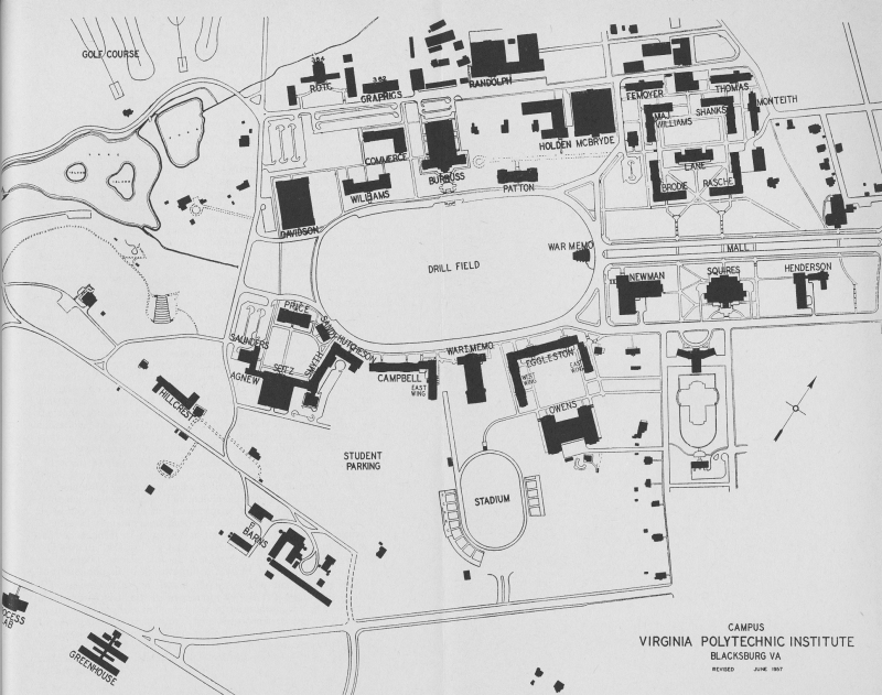 1958 Campus Map